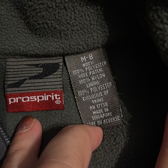 Kids Faded Glory black zip up jacket and gray vest - Picture 6 of 6